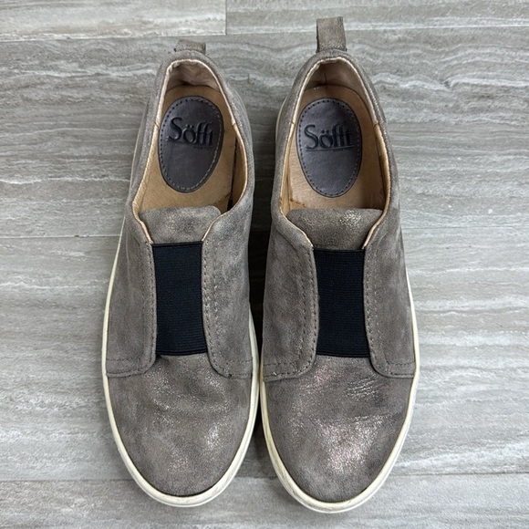 Sofft Safia Metallic Bronze Leather Slip-On Shoes Womens 7 - Picture 3 of 11